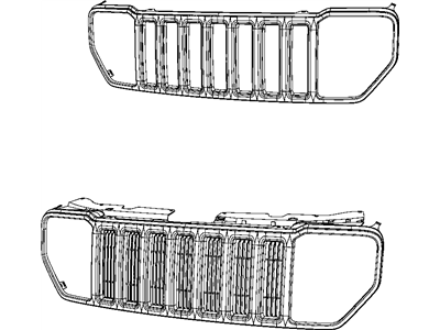 Jeep Liberty Grille - 55157218AB