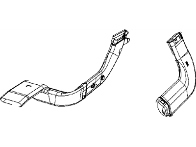 Mopar 5058891AA Duct-Air To Rear Seat