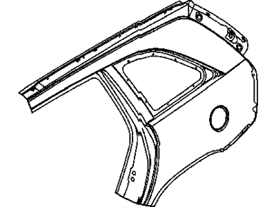 Mopar 5093832AB Panel-Body Side Aperture Rear