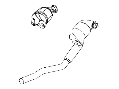 2011 Jeep Compass Catalytic Converter - 68029398AD