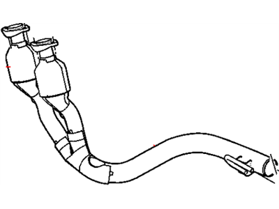 Mopar 52080356AB Exhaust Pipe To Manifold