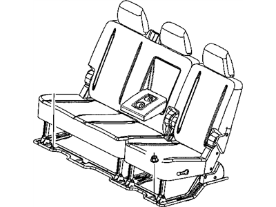 Mopar 1DP931J3AA Rear Seat Cushion Cover