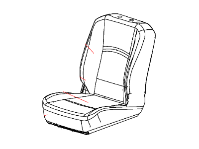 Mopar 5LC58XDVAA Front Seat Cushion Cover