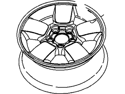 Mopar 1BN34ZDRAA Aluminum Wheel
