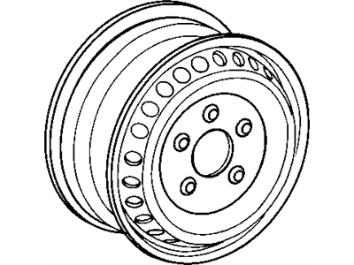 Mopar 5104573AA Steel Wheel