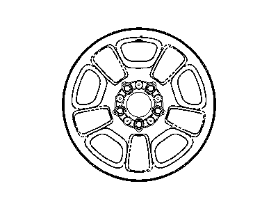 Mopar 5GL65S4AAC Steel Wheel