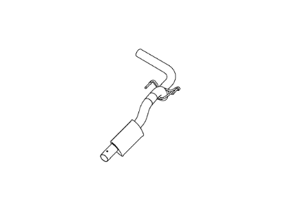 Mopar 5147555AA Exhaust Resonator And Tailpipe