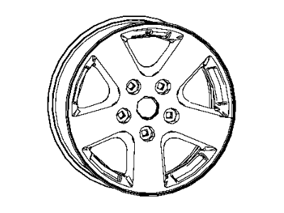 Mopar 5RF59DX8AA Aluminum Wheel