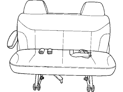 Mopar MW091J3 Rear Seat Right Armrest