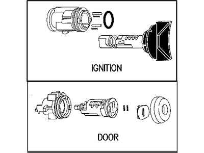 Mopar 5139207AA Cylinder-Ignition Lock