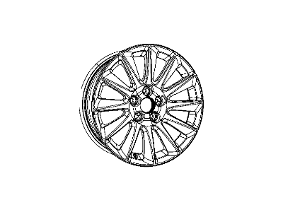 Mopar 1LS67GSAAB Aluminum Wheel