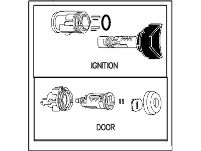 Dodge Stratus Ignition Lock Assembly - 4746666