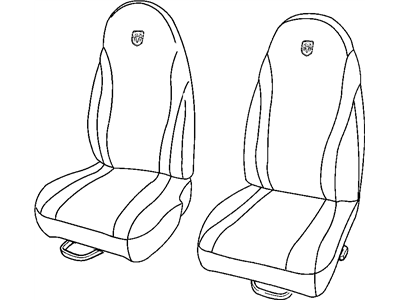 Mopar UH691DVAA Front Seat Cushion Cover