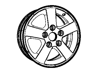 Mopar 1AN31PAKAD Aluminum Wheel