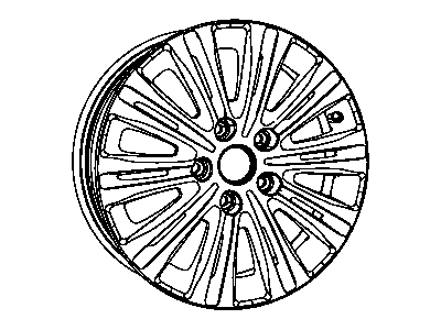 Mopar 1SP67SZWAB Aluminum Wheel