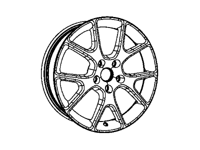 Mopar 5LN63GSAAB Aluminum Wheel