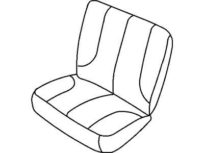 Mopar 1FE971D5AA Rear Seat Cushion Cover Left