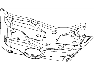 Mopar 52129290AB Support-Front Belly Pan