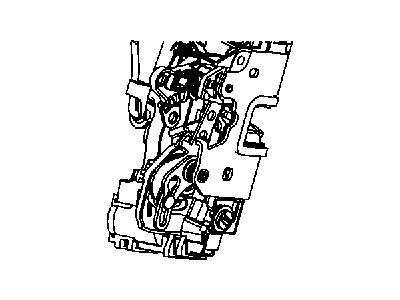 2010 Chrysler Sebring Door Lock Actuator - 4589424AF