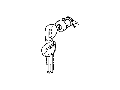 Mopar MR199823 Cylinder, Front Door Lock, Right