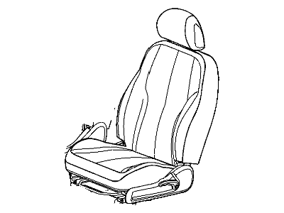 Mopar 1CY551KAAA Front Seat Cushion Cover