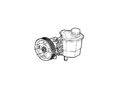 Mopar 52113240AF Power Steering Pump With Pulley