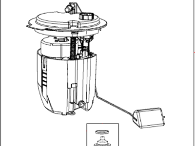 Mopar 68138243AA Fuel Pump/Level Unit Module Kit