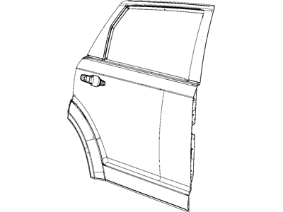 Mopar 5076782AB Panel-Rear Door Outer Repair