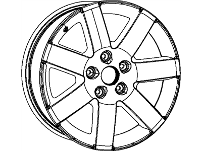Mopar 1TK93AAAAC Aluminum Wheel