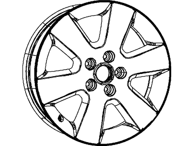 Mopar 1CY84PAKAA Aluminum Wheel