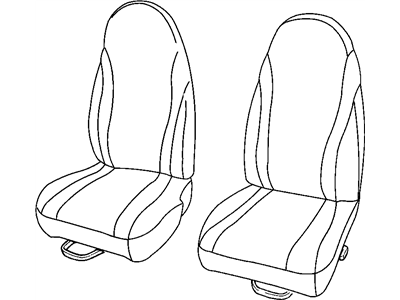 Mopar WP801DVAA Front Seat Cushion Cover
