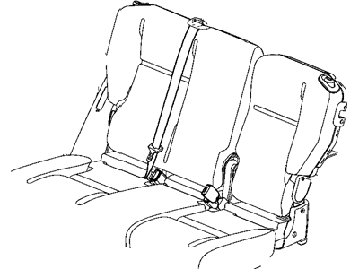 Mopar XB021F1AC Seat Belt-Rear