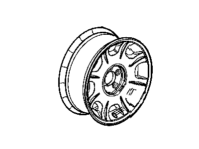 Mopar 1FC99PAKAB Aluminum Wheel