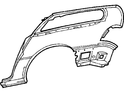 Mopar 5018521AB Panel-Body Side Aperture Rear