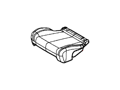 Mopar 5RV14DX9AA Rear Seat Cushion 2Nd Row Cover