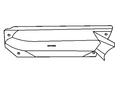 Chrysler Aspen Exhaust Heat Shield - 53032834AF