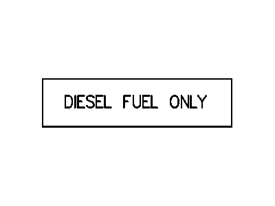 Mopar 4428652 Label-Diesel Fuel Only