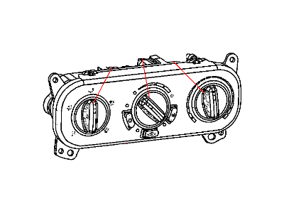 Mopar 55111874AB Air Conditioner And Heater Control