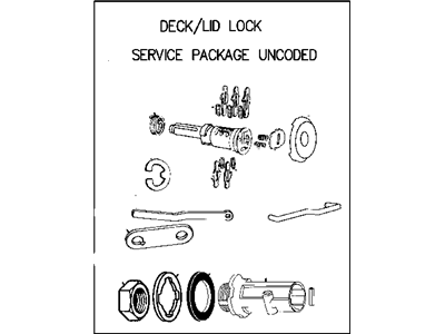 Mopar 4778147 Cylinder Lock-Deck Lid Lock