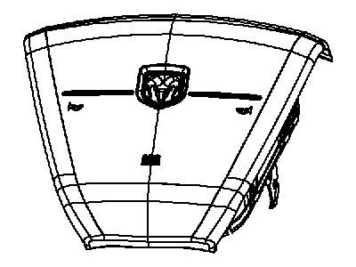 Mopar 1SL29DX9AD Driver Wheel Air Bag Black