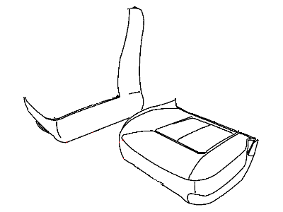 Mopar 1JM051D5AA Front Seat Cushion Cover