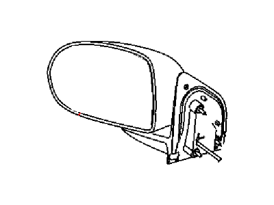 Mopar 5155456AH Driver And Passenger Manual Side View Mirrors Textured Replacement