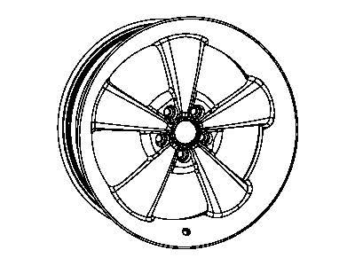 Mopar 68051232AB Aluminum Wheel