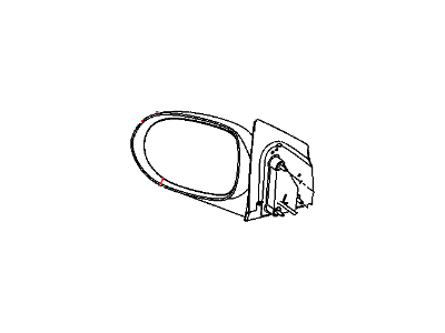 Mopar 5074208AF Outside Rearview Electric Heated Mirror