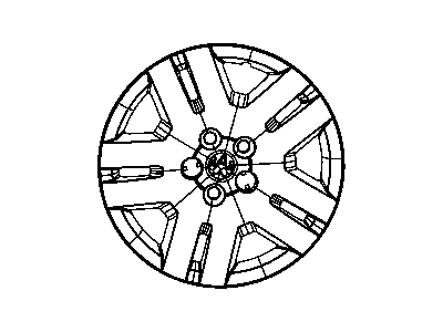 Mopar 5105668AB Hubcap Wheel Cover Original