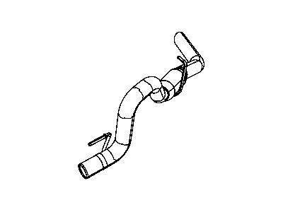 Mopar 68030989AA Exhaust Resonator And Tailpipe