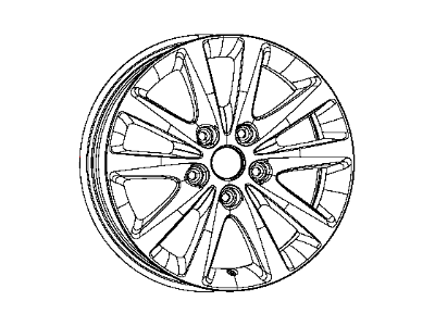 Mopar 5QT77JXYAA Aluminum Wheel