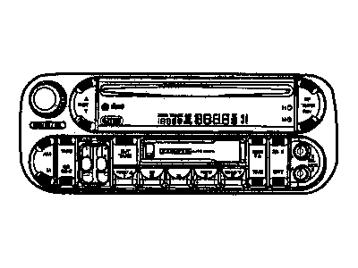 Mopar 5091609AC Radio-AM/FM/CASSETTE With Cd