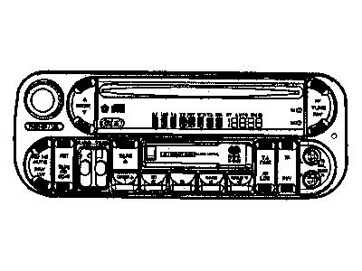 Mopar 5091601AF Radio-AM/FM/CASSETTE With Cd