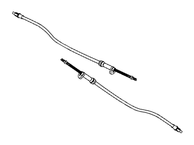 Dodge Challenger Parking Brake Cable - 68066095AE